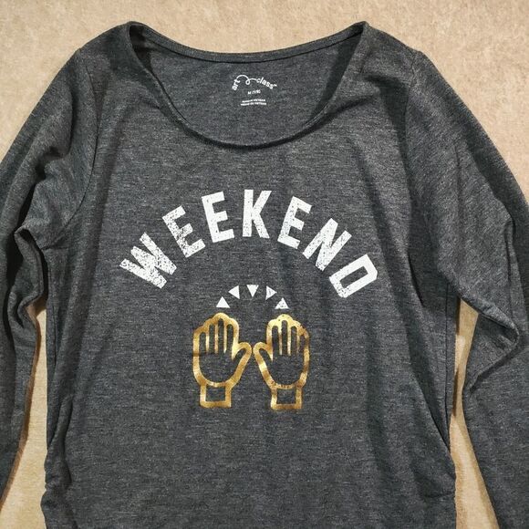 Art Class Gray Weekend Long Sleeve Shirt -I - Picture 2 of 3